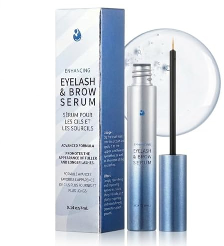 Wimpernserum ohne Hormone - Lash Serum & Augenbrauen Serum - Wimpern Serum schnell für für Längere, Dichtere & Vollere Wimpern & Brauen - Pflegt und Spendet Feuchtigkeit,Repariert Geschädigte Wimpern