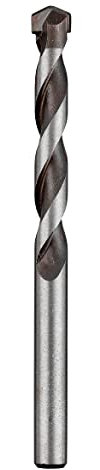 kwb ROCKER Mèche à béton et à pierre Ø 12 mm avec plaquette en métal dur de haute qualité brasée à haute température, transport optimal de la poussière de perçage et tige ronde, extrêmement durable