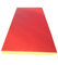 Turnmatte Gymnastikmatte Rot/Gelb, 200 x 100 x 8 cm Sportmatte Fitnessmatte Trainingsmatte Weichbodenmatte