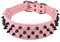 Benala Hundehalsband, Leder, mit Nieten, für mittelgroße und große Hunde, 5,1 cm, Schwarz