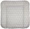 Baby Auflage Wickelauflage - grau mit weißen Sternen - 70x50 cm 70x70 cm 70x85 cm Wickeltischauflage 70x70 cm