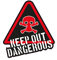 1 x Aufkleber Keep Out Dangerous Skull Totenkopf Gefahr Warnung Tuning Sticker