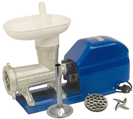 Garhe Picadora-embutidora eléctrica nº 32 de Boca Ancha sobre Base metálica Motor GR8