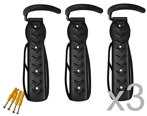 FK Cycling Gancho Bicicleta Pared, Soporte Bicicleta, 3 Unidades