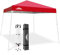 Eagle Peak 3x3m Veranstaltungszelt Schräg Beine Pop-up Pavillon im Freien, UV-Schutz 50+ Wasserdicht Faltbar Faltpavillon für Camping Garten Party (Rot)