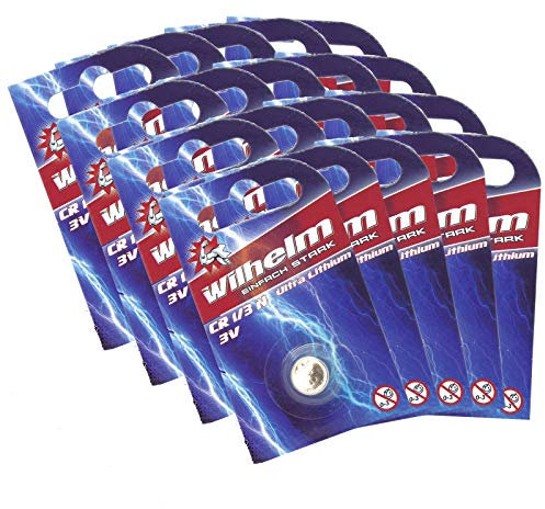 20 x WILHELM Batterie 1/3N 3V Photo Lithium CR1/3N DL1/3N Blister