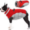 AOFITEE Hundemantel, Warme Hundewinterjacke für Kleine Hunde, Reflektierender Hundemantel mit Integriertem Geschirr, Wasserdichter Hundemantel aus Fleece mit Rollkragen für Yorkshire, West Highland