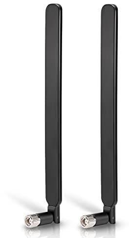 Bingfu 4G LTE Antenne 6 dBi RP-SMA Omnidirektionale Signalverstärker Antenne Kompatibel mit Mobilfunk-Jagd-Wildbeobachtungskameras Überwachungskamera