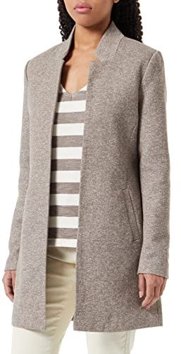 ONLY Women's ONLSOHO OTW NOOS Coatigan, Walnut/Detail:Melange, XS
