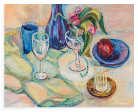 Peinture Par Numero Adulte Enfant Tasse Nature Morte Toile À Peindre Par Numéro Kits De Peinture Au Numéro 40x50cm