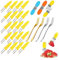 DKDDSSS 30PCS Spiedini di Mais, Forchette per Barbecue, Barbecue Forchettone Spiedini, Forcella della Frutta Spiedini, Pannocchie Griglia per Barbecue Picnic Casa Giardino Campeggio