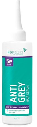 Neofollics Anti-Grau-Haarserum – Leave-In-Serum zur Wiederherstellung der natürlichen Haarfarbe – Mit Greyverse™, Darkenyl™ und Antioxidantien – Für Männer und Frauen – 90 ml