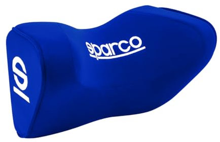 OMAC SPARCO Auto Nackenkissen Reisekissen Blau Ergonomische Memory-Schaum Kissen