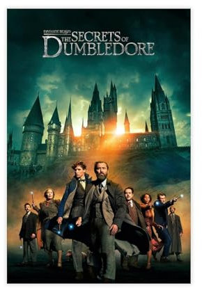 Poster Fantastic Beasts The Secrets of Dumbledore, Leinwand-Poster, Schlafzimmer-Dekor, Sportlandschaft, Büro, Raumdekoration, Geschenk, ungerahmt, 30 x 45 cm, 3 Stück