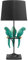 Riess Ambiente Design Tischlampe WILDLIFE 75cm schwarz türkis rund Papagei Skulpturen mit Marmor-Fuß Nachttischlampe Beistelllampe