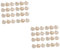 SEWACC Äpfel Streudeko 200 Stk Bastelzubehör Selber Machen Mini-chips Bulk-chips Tischdeko Esstisch Holzdekoration Wandtapetendekoration Holzscheibe Für Party Hölzerne Ornamente Bambus