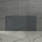 Aquariss Anthracite Rectangular Shower Tray Slate Effect SMC Slip-Resistant Shower Base for Bathroom Enclosures 1500x700mm with Waste