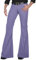 SAUTRV Bell Bottom Pants Men - Flared Jeans for Men Vintage Straight Flared Trousers with Pocket Comfort Stretchy Jeggings Flared Bootcut Yoga Pants Casual Business Office Work Suit Pants Purple