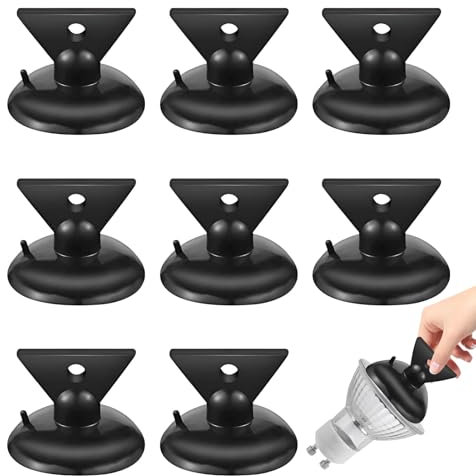 Eophmi Gu10 Bulb Removal Tool,8 Pcs Telescopic Light Bulb Changer Tool,PVC Suction Cup Light Bulb Remover,Essential Suction Cup for Light Bulb Removal Compatible with Amazon Alexa Smart Bulbs