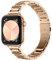 wutwuk Schmales Metall Armband Kompatibel mit Apple Watch 49mm 46mm 45mm 44mm 42mm, Damen Slimes Edelstahlarmband Dünnes Metallband für iWatch Series 10 9 8 7 6 5 4 3 2 1 SE Roségold