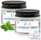 2 Stück Hydroxylapatit Zahnpasta,Toothpaste Tablets,Kaubare Zahnpasta,Zahnpastatabletten,NatüRliche Paste Zahnpasta,Umweltfreundliches Glas, Umweltfreundlich Und Reisefreundlich