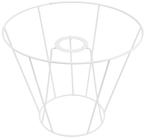 Gatuida Lampenschirmrahmen lampenschirm gestell DIY Lampenschirm Rahmen kleine Lampenschirme für Tischlampen modern Rahmen zur Herstellung von Lampenschirmen Rahmen für Tischleuchten Weiß