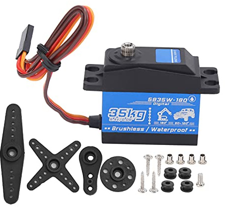EVTSCAN 35 kg RC RC Imperpose Brushless Motor Gear Servo Remplaceme pour RC Car Robot 1/8 1/10 Contrôle de Micro-Ordinateur de Micro-Ordinateur à Puce de véhicule d'escalade