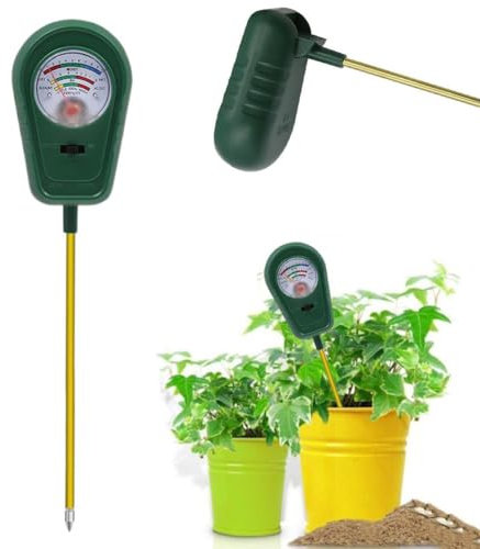 3 in 1 Soil Test Kit,Soil Moisture Meter/Soil ph Meter/Fertility Soil Tester,Soil Moisture Meter for House Plants for Garden, Lawn, Farm, Indoor & Outdoor Use,Promote Plants Healthy Growth (10.83in)