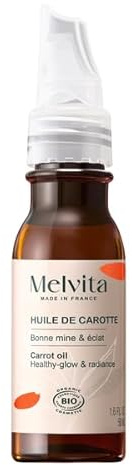 Melvita - Karottenöl - Beauty-Öle - 50 ml | Ideal für einen natürlichen Glow - Pflegt und belebt