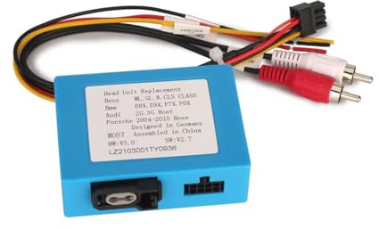 erisin PC001 Most Optical Fiber Decoder Box Glasfaser-Decoderbox für Mercedes Benz ML/GL/R/CLS/E/SLK Klasse W219 W211 W171 und für Porsche 911 / Boxster/Cayenne Autoradios