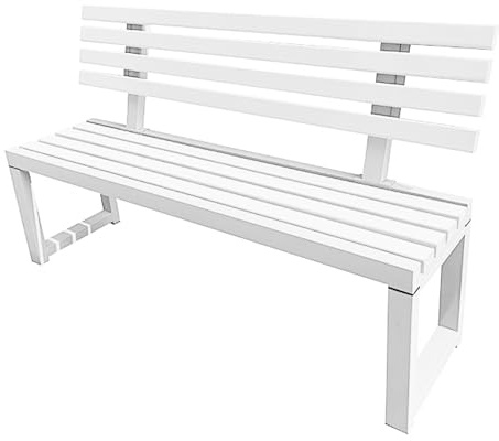 Outdoor-Bänke, wetterfest, Pappel-Lattenrost, Möbel für Terrasse, Park, Veranda, Rasen, Hof, Deck