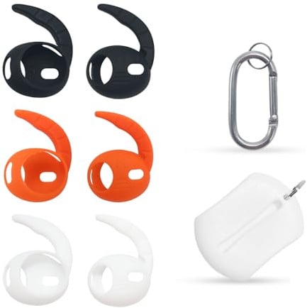 Aiivioll Ohrbügel für AirPods Pro 3,3 Paar,inklusive Aufbewahrungstasche