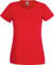 Basic T-Shirt Valueweight - für Damen Farbe rot Größe L
