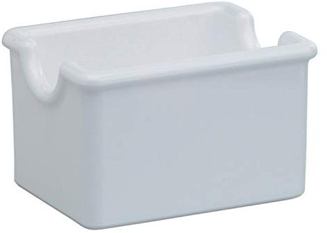 PIAZZA Confezione da 2 Pezzi - Portazucchero in Plastica - Bianco