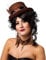 Feder Ohrringe Steampunk Ohrhänger braun Federohrringe Zahnräder Ohrschmuck Pocahontas Federschmuck Mottoparty Ohr Schmuck Accessoires Damen