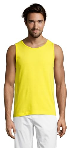 SOLS Mens Sports Tank Top Sporty Gelb Neon Yellow M