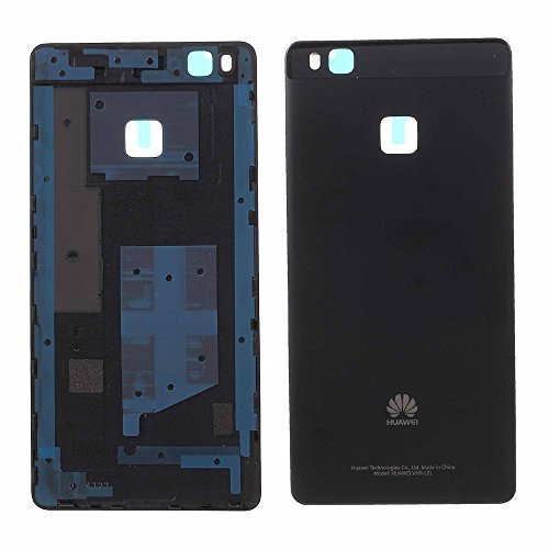 HUAWEI Scocca Copribatteria Back Cover Copri Batteria Posteriore Ascend P9 Lite Nero Nera Black Adesivo Biadesivo OEM Battery Door