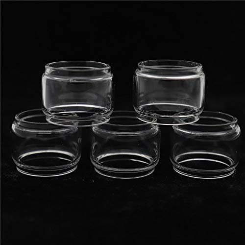 Denghui-ec, 5 STÜCKE Ersatzglasbehälter für UWELL Crown IV Zerstäuber 6 ml Fett Version / 4 ml Gerade Version, Frei von Tabak und Nikotin (Bundle : 5pcs, Color : Crown IV 6ml)