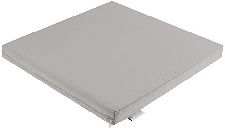 7even In & Outdoor Lounge Kissen 60cm Silber-Grau/Wasserfestes Kissen 60 x 60 x 5 cm