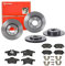 Bremsen Set Bremsscheiben Bremsbeläge Brembo vorne hinten für für Opel Meriva A Zafira B
