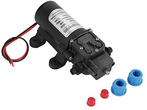 Kuuleyn Mikromembranpumpe, DC24V 60W 5L / Min Miniatur-Hochdruck-Elektromembran Selbstansaugende Wasserpumpe