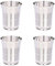 WG inc Vasos de acero inoxidable irrompibles grandes para bares, hogar, cocina, exteriores, redondos, de metal, uso diario, aptos para lavavajillas, apilables, antioxidantes, Tazas, Copas (4)