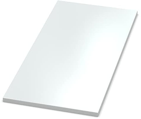 AUPROTEC Tischplatte 19mm weiß 1800 mm x 900 mm Holzplatte melaminharzbeschichtet Spanplatte mit 2mm ABS Kante Auswahl: 180x90 cm