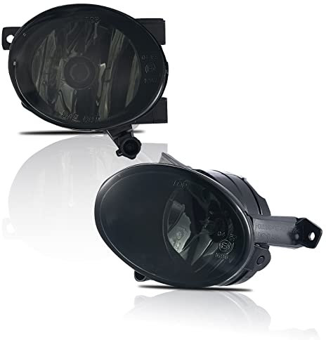 2X Nebelscheinwerfer für Volkswagen VW Beetle Tiguan Caddy 3 Eos Golf 6/Cabriolet/Plus Jetta 4 Touran Up (VW 5N 5C1 5C7 2K 1F7 5K1 AJ5 517 5M1 521 162 1T3) SEAT Alhambra 710 08-19 Smoke+HB4