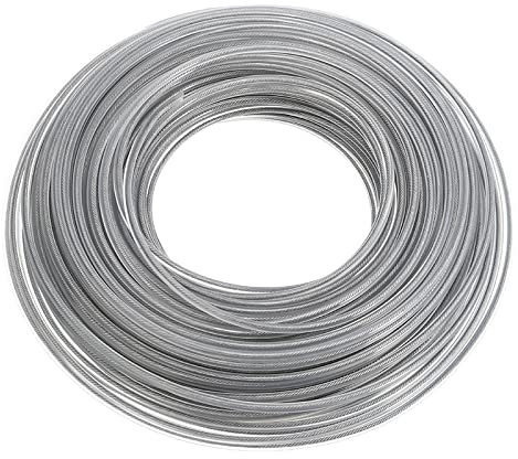 BaiShengJiang 3mm / 2,7mm Alambre de Acero Cortador de Hierba Cable Cuerda Cuerda línea puntería Cepillo Largo Rollo Largo Rollo Hierba reemplazo recortador línea (Color : 2.7mm)