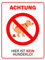 DIN A3 Schild Hier ist kein Hundeklo! Hinweisschild Warnschild 297 mm x 420 mm | Made in Germany |