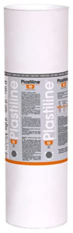 Jacques Herbin 10750T - Packung Modelliermasse Plastiline für den Modellbau, 10 kg, zum modelieren, H50 weich, 1 Pack, Dunkelgrau