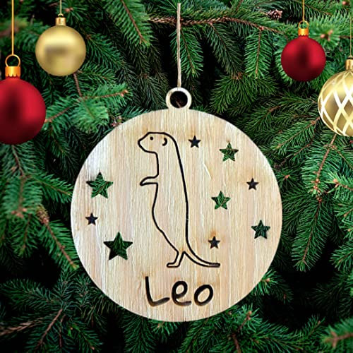 Personalisierte Otter Weihnachtsbaumschmuck Weihnachtsdeko Ornament Weihnachtsdeko aus Holz Weihnachtsbaum Deko Weihnachtsdekoration Ornament Holz Christbaumschmuck