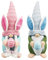 Songjum 2 Stück Wichtel zu Ostern mit Osterei Osterhase Deko Plüsch Oster GNOME für Kinder Ostern Zuhause Wohnzimmer Schaufenster Geschenk Desktop
