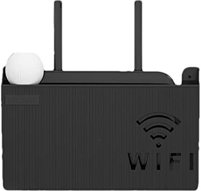 GZALES Aufbewahrungsbox für WLAN-Router, Wandmontage, WLAN-Boxen für Zuhause, Router-Abdeckung, Steckdosenleiste und Kabelmanagement, Aufbewahrungskoffer, Verdecker-Rack-Organizer
